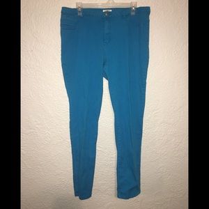 Blue skinny jeans